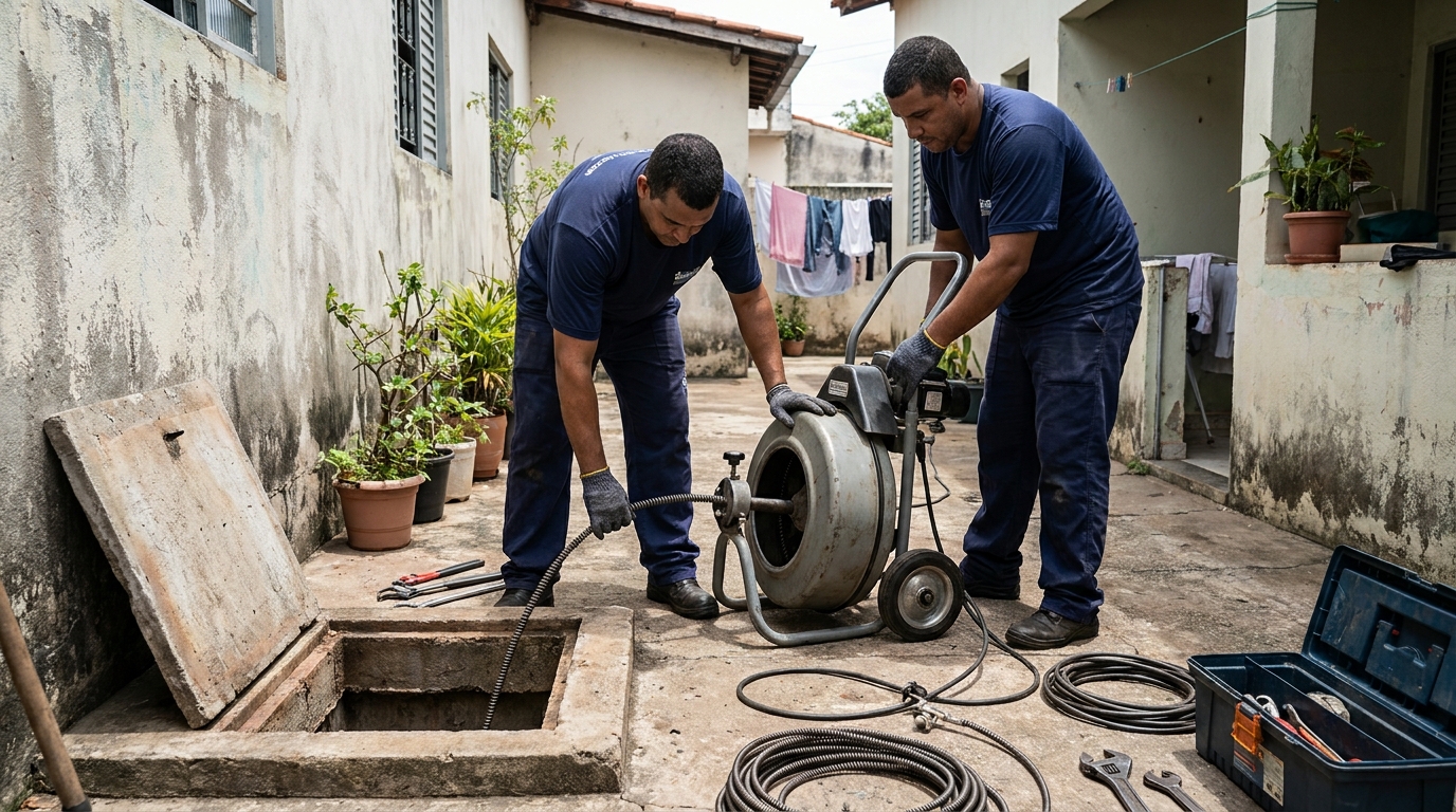 Desentupimento de Coluna Sanitária em Florianópolis‑SC
