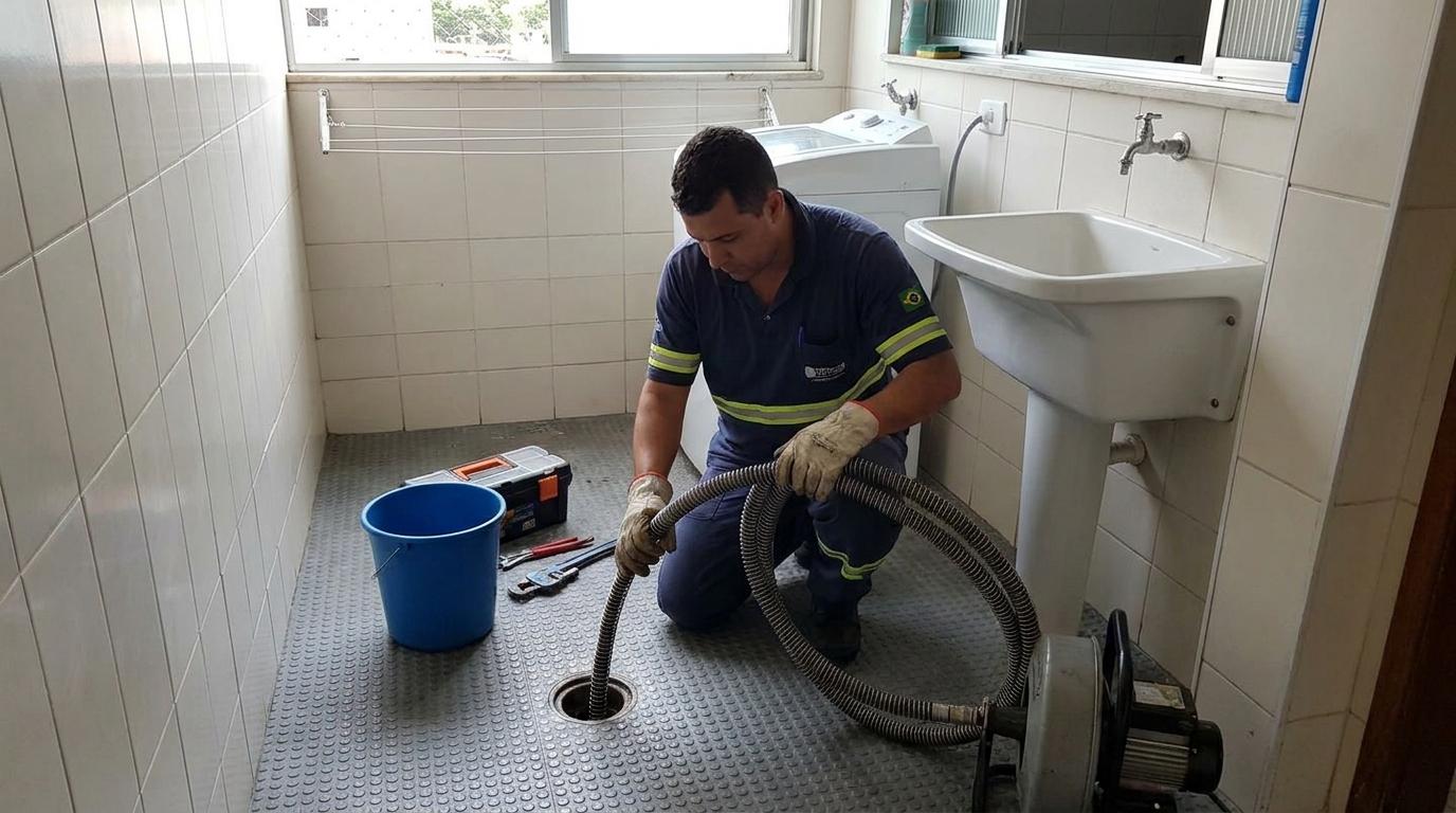 Desobstrução na Cozinha em Florianópolis‑SC